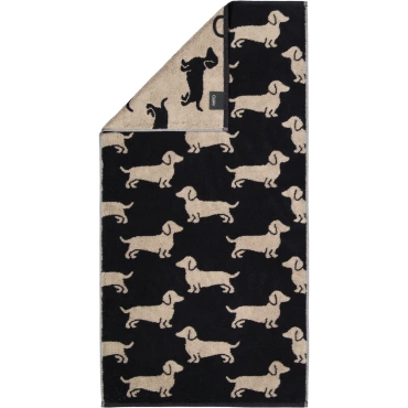 Ręcznik Cawo We love Dogs Schwarz/Beige Komplet
