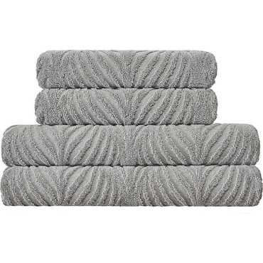 Ręcznik bawełniany Kleine Wolke Leaf Anthracite