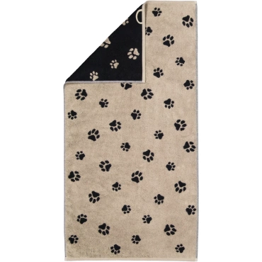 Ręcznik Cawo We love Dogs Paws Schwarz/Beige Komplet