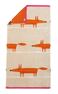 Ręcznik bawełniany Scion Living Mr Fox Beżowy