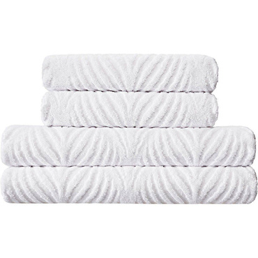 Ręcznik bawełniany Kleine Wolke Leaf Snow White