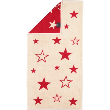 Ręcznik Cawo Christmas Edition Natur/Rot