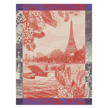 Ściereczka kuchenna Le Jacquard Français Paris sur seine Red