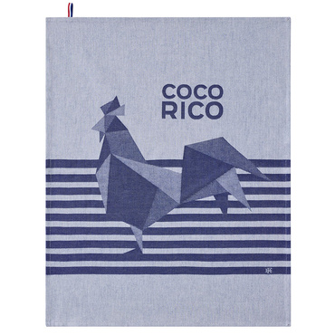 Ściereczka kuchenna Le Jacquard Français Coco-Rico Blue 