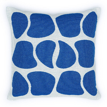 Poszewka dekoracyjna Cotton Cloud RAW Niebieskie Kamyczki