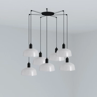 Lampa wisząca Faro Barcelona Tatawin M White 7L