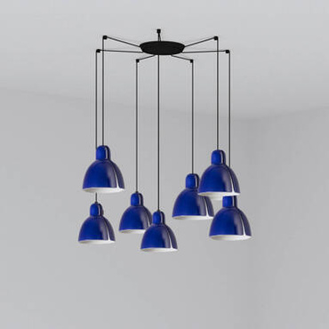 Lampa wisząca Faro Barcelona Venice 200 7L Cobalt Blue
