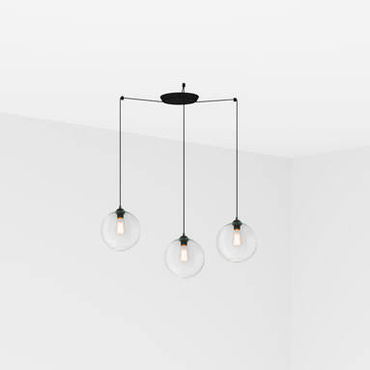 Lampa wisząca Faro Barcelona Clara Transparent 3L