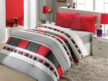 Pościel satynowa Hobby Ahe Red