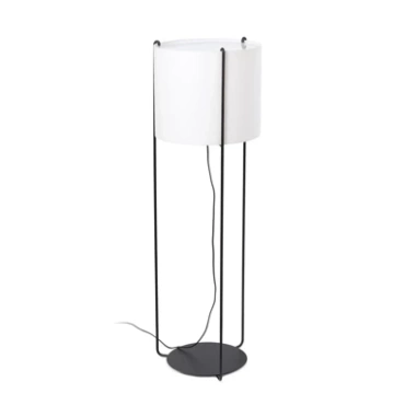 Lampa podłogowa Faro Barcelona Drum Black/Beige