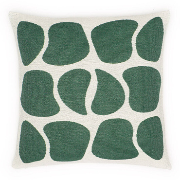 Poszewka dekoracyjna Cotton Cloud RAW Zielone Kamyczki