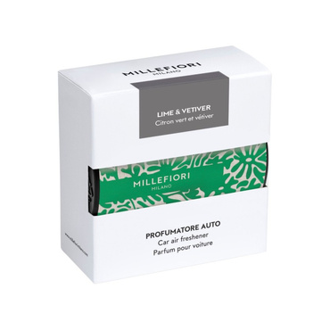 Odświeżacz do samochodu Millefiori Milano Car Icon Lime&Vetiver