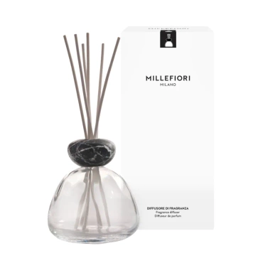 Dyfuzor zapachowy Millefiori Milano Air Design Marble Glass Clear Black