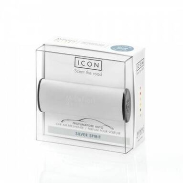 Odświeżacz do samochodu Millefiori Milano Car Icon Classic Silver Spirit