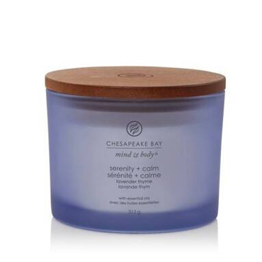 Świeca zapachowa Chesapeake Bay Candles Serenity + Calm Lavender Thyme trzy knoty