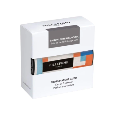Odświeżacz do samochodu Millefiori Milano Car Icon Sandalo Bergamotto