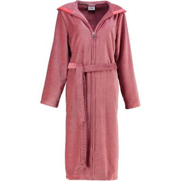Szlafrok damski Cawo Two Tone Zip Hooded Red