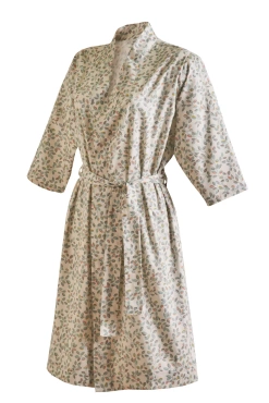 Szlafrok Blanc Des Vosges Mix & Match Zielony