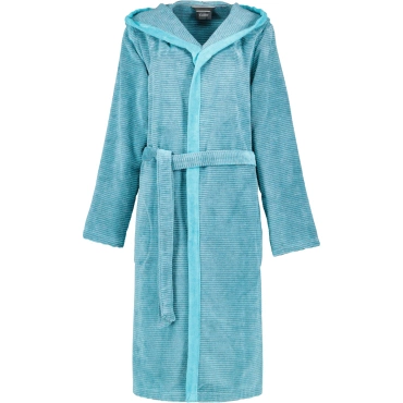 Szlafrok damski Cawo Two Tone Hooded Turquoise