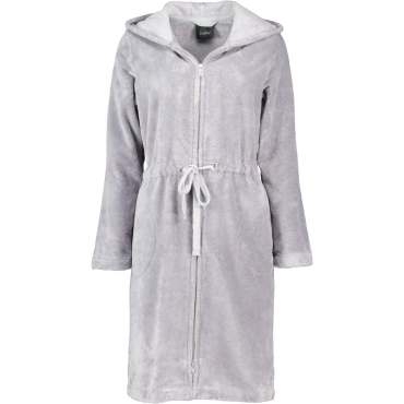 Szlafrok damski Cawo Welurowy z Kapturem Graphit