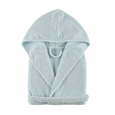 Szlafrok dziecięcy Graccioza Bee Waffle Sea Mist