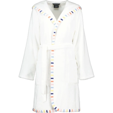 Szlafrok damski Cawo Uni Border Hooded Multicolor Light