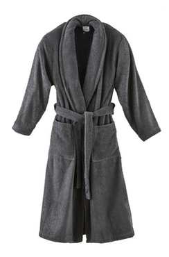 Szlafrok Blanc Des Vosges Uni Antracytowy