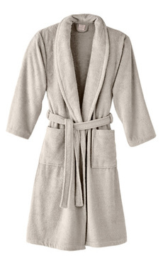 Szlafrok Blanc Des Vosges Uni Perłowy