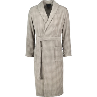 Szlafrok męski Cawo Schalkragen Waffelpique Graphit