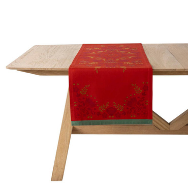 Bieżnik bawełniany Le Jacquard Français Féerie Red