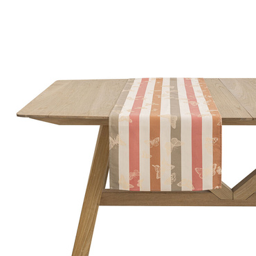 Bieżnik bawełniany Le Jacquard Français Bal Des Papillons Pink