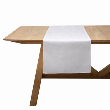 Bieżnik bawełniany Le Jacquard Français Vegetal Mood White