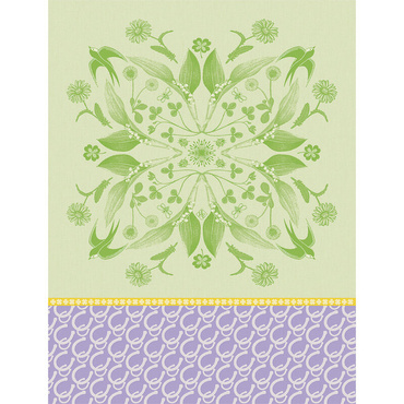 Ściereczka kuchenna Le Jacquard Français Porte bonheur Green