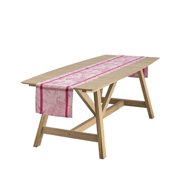 Bieżnik lniany Le Jacquard Français À l'orangerie Pink