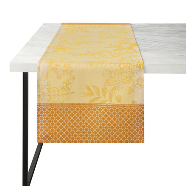 Bieżnik bawełniany Le Jacquard Français Jardin d'Eden Yellow