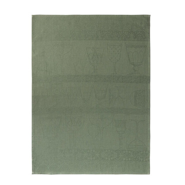 Ściereczka do polerowania szkła Le Jacquard Français Cristal Green