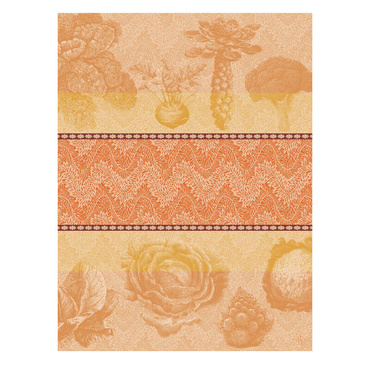 Ściereczka kuchenna Le Jacquard Français Jardin des choux Orange