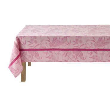 Obrus lniany Le Jacquard Français À l'orangerie Pink
