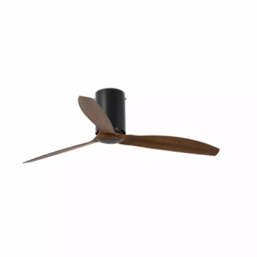 Wentylator sufitowy Faro Barcelona Mini Tube Fan M Matt black/wood DC