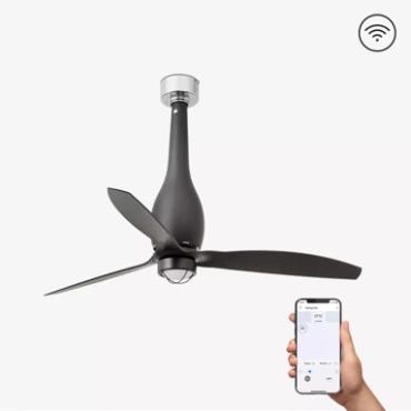 Wentylator sufitowy Faro Barcelona Eterfan M LED Matt black DC SMART