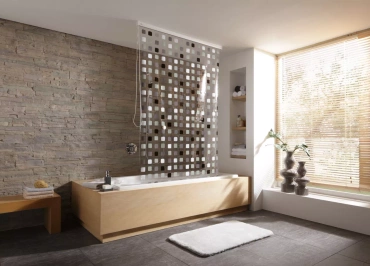 Roleta prysznicowa zwijana Kleine Wolke Grey